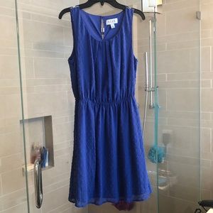 Elle Blue Dotted Dress